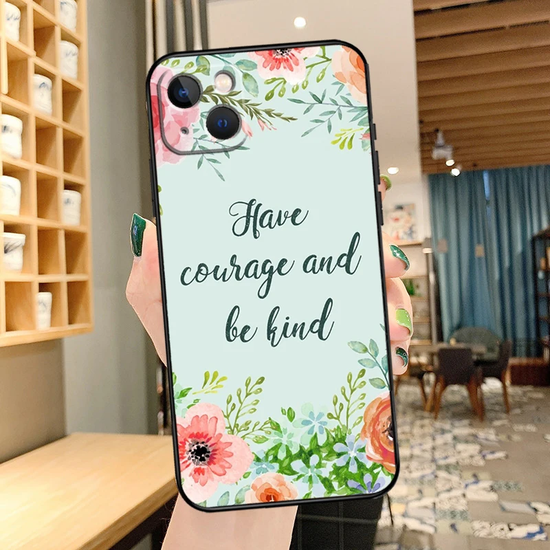 Seja gentil caso de telefone para iphone 13 pro max 16 15 11 12 14 pro max mini xr 15 16 plus 16e capa coque