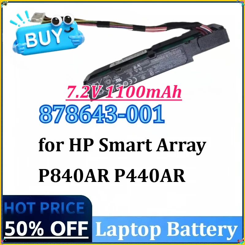 

NEW 878643-001 7.2V 1100mAh Battery MC96 815983-001 871264-001 TNN-IS6A for HP Smart Array P840AR P440AR Raid Controller