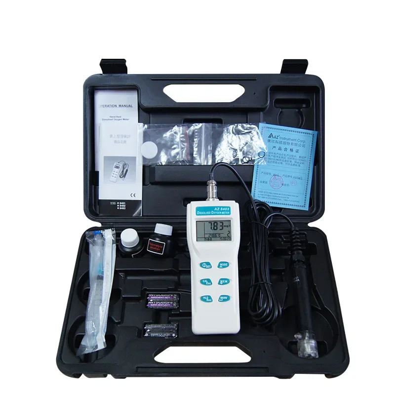 AZ8403 Portable Dissolved Oxygen Tester Aquaculture Dissolved Oxygen Water Testing Dissolved Oxygen Tester
