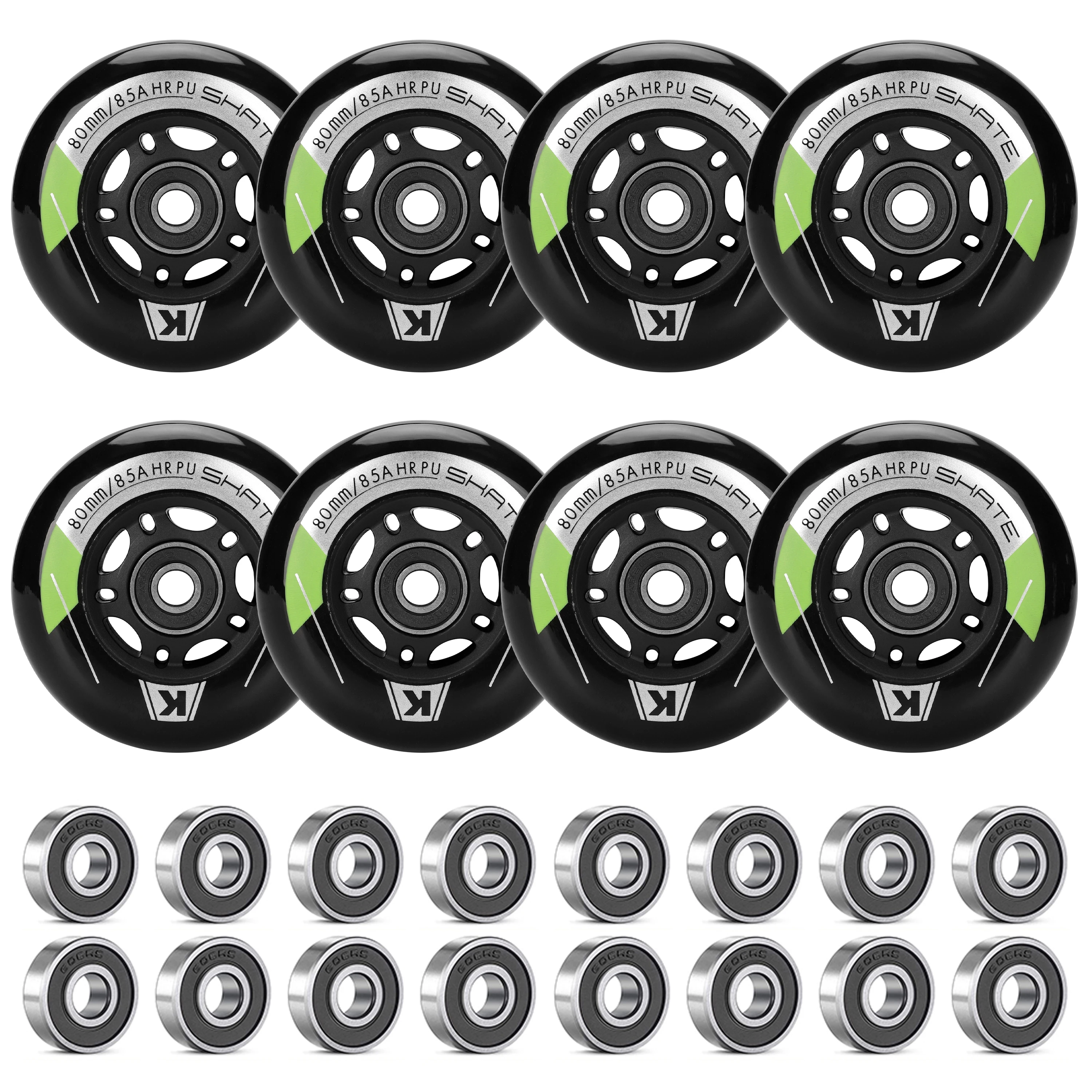 

inline skate wheels 80mm 76mm 72mm for Inline Skates 85A for Adults Kids SEBA RB Roller Wheel Replacement inline skate wheels