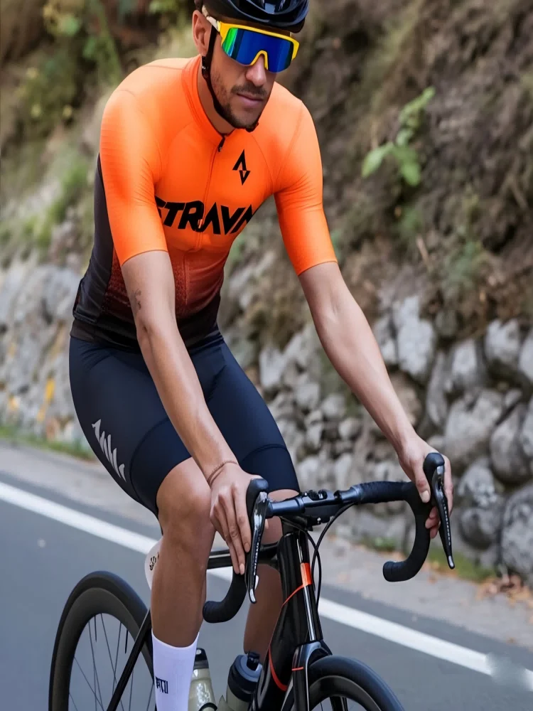 AliExpress Strava Cycling Sets Summer Cycling Clothes Men's Cycling Equipment Men's Sportswear Set Cycling Pants Man Men Cycling Shorts