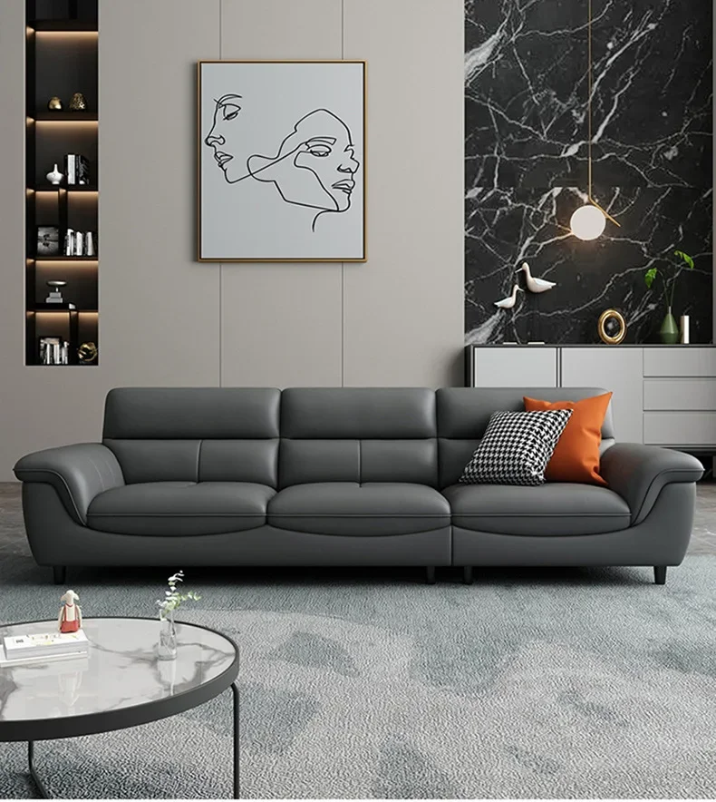 

Кожаный диван первого слоя из воловьей кожи для гостиной, небольшой квартиры