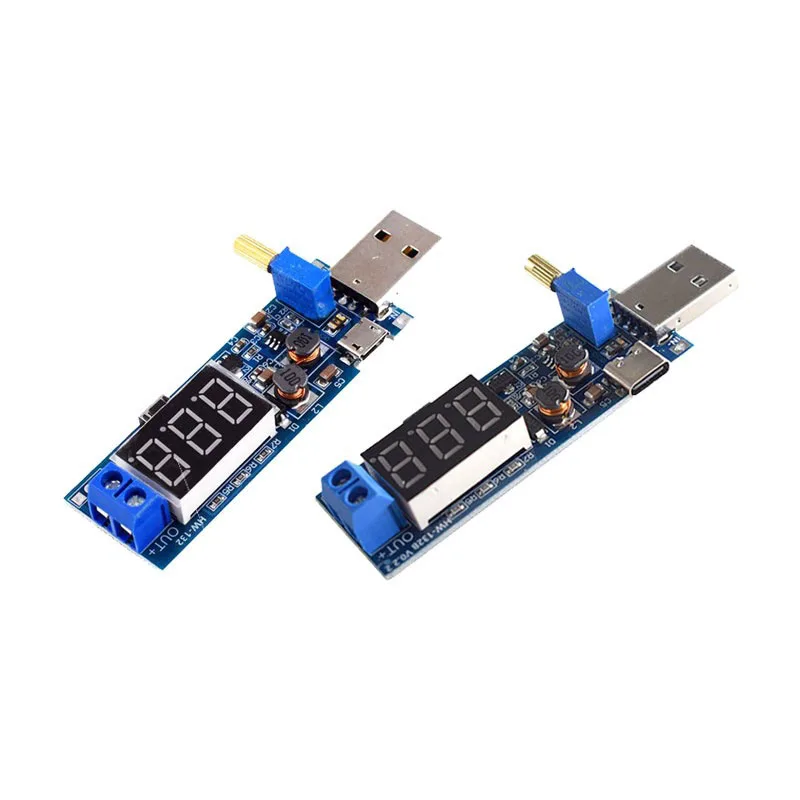 

1~100Pcs DC-DC USB Booster Power Supply Stabilizer Module 5V to 3.3V 9V 12V 24V Desktop Power Supply Module Adjustable Output