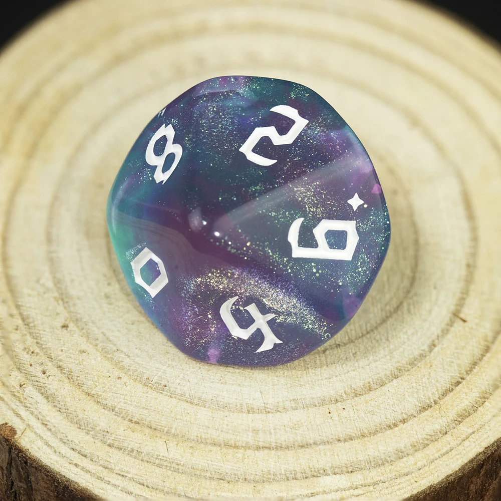 Iridescent Glitter RPG Polyhedral Dice Set for DNDGame Dungeon and Dragons Table Board Roll Playing Games