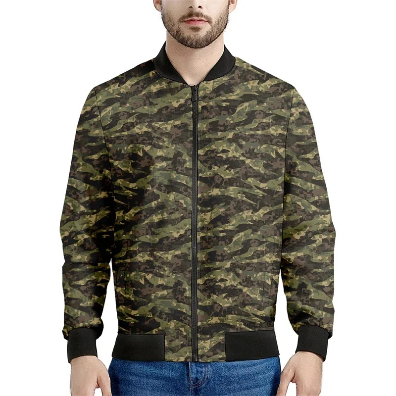 Camouflage Series Texture Fashionable Hip-Hop Jacket Unisex Men's Baseball Jacket Outdoor Street Wear Baseball Jacket MD3