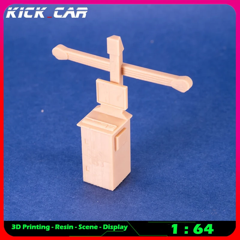 Kickcar 1/64 Motor Repair Machinery Model Car Diorama Uncolored Resin Garage Scene Repair Tools Decoration Simulation Scene Toy