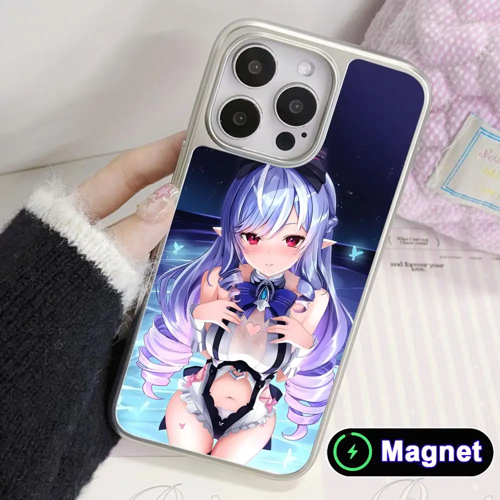 

Чехол для телефона ZZZ Vivian с серебряным покрытием и поддержкой MagSafe для iPhone 17, 16, 15, 14, 13, 12, 11 Air Pro Max Plus, цветной