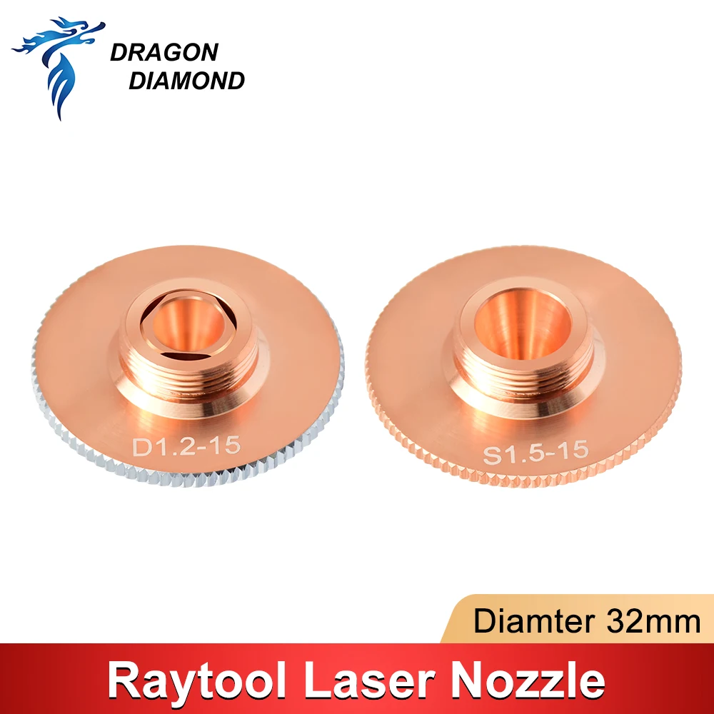 Bico de corte a laser raytools original d32mm camada única dupla camada para bm109 bm110 bt210s cabeça de corte a laser de fibra