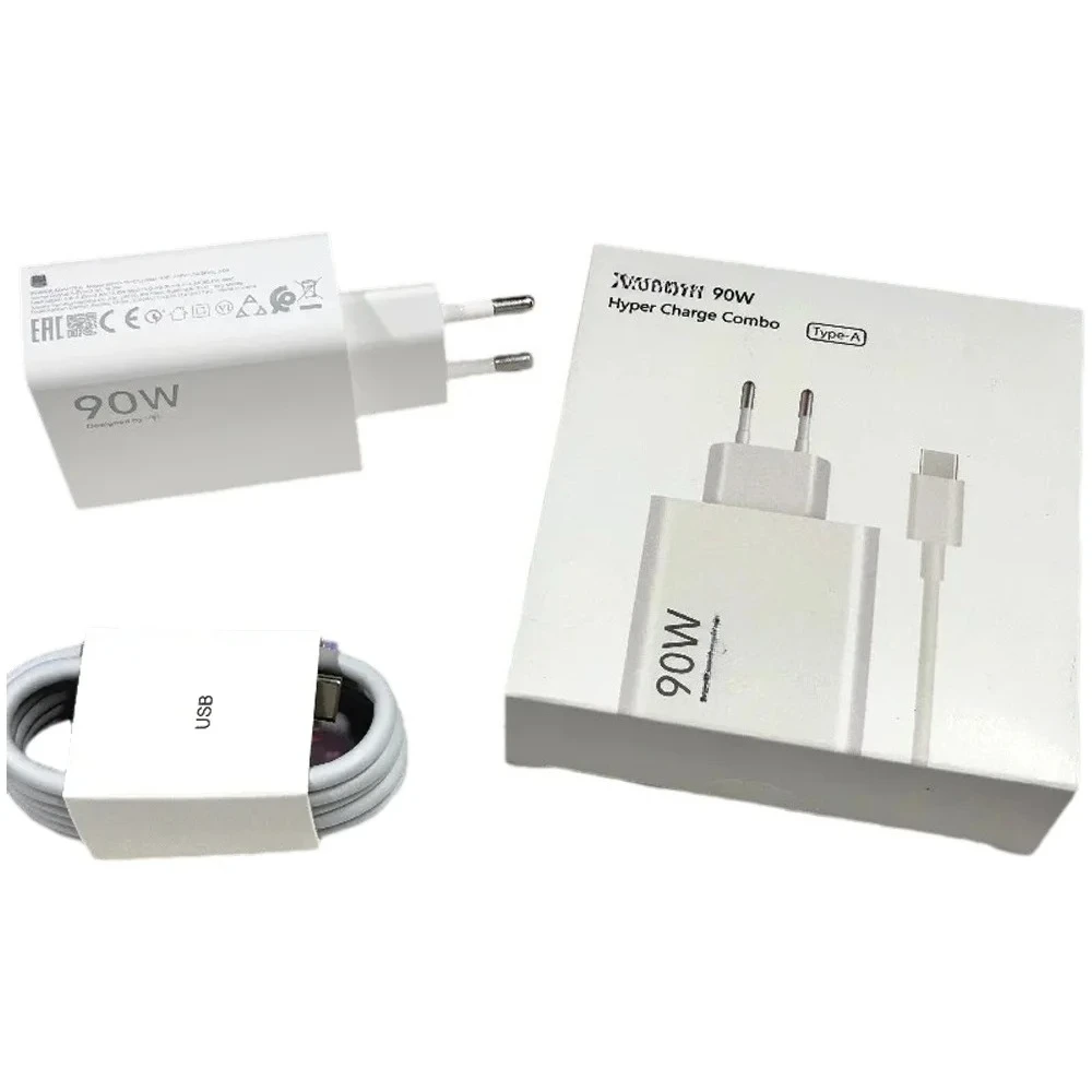 Ładowarka Xiaomi 90W EU Turbo Charge USB Type C Kabel Adapter Mi 15 14 13 Pro Ultra Redmi Note POCO MIX Flip — zdjęcie produktu 7