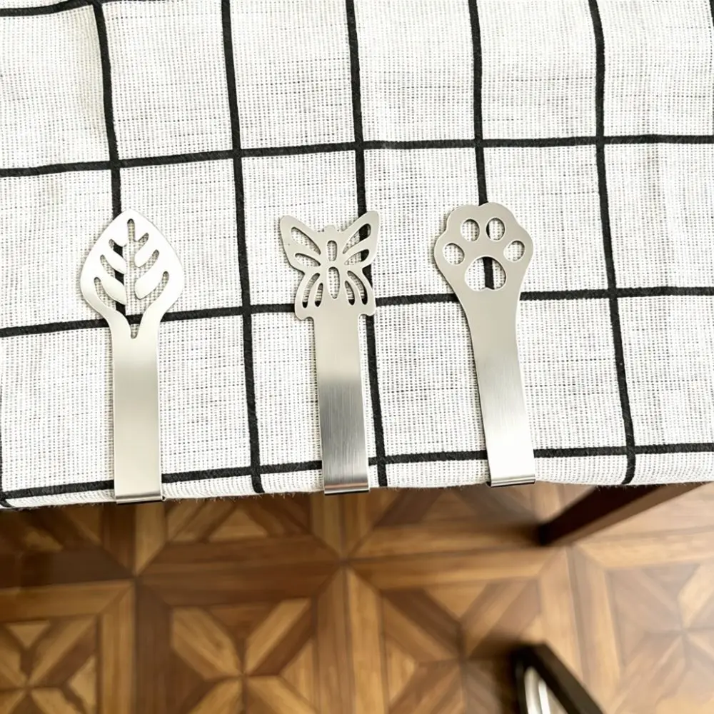 Adjustable Stainless Steel Tablecloth Clips Metal Holder Anti Slip Cover Fixer For Dining Table Party Decor