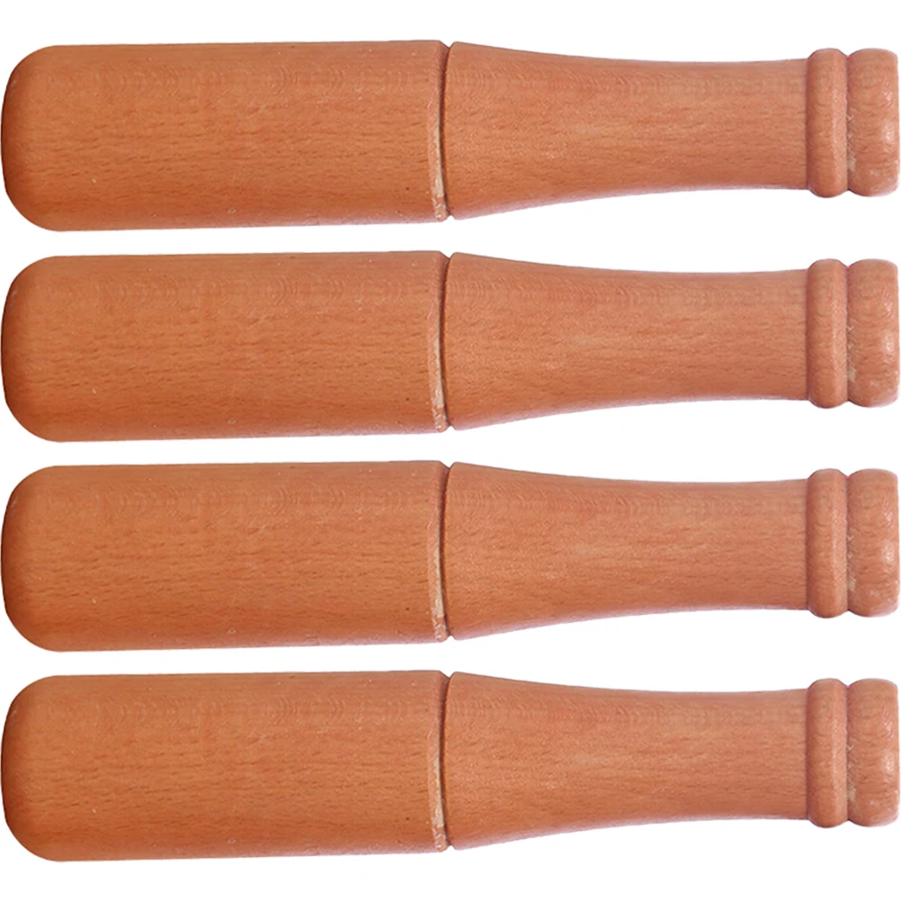 

4 Pcs Garlic Press Kitchen Utensils Grinding Tools Mashers Sticks Pestles Food Masher Gifts