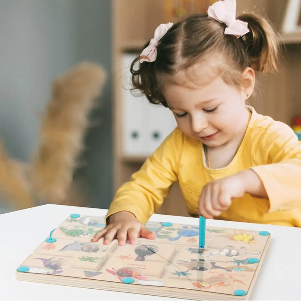 Jouets de labyrinthe magnétique Montessori, 26 lettres, vocabulaire, apprentissage de l'alphabet, jeu d'association, tri, forme, document