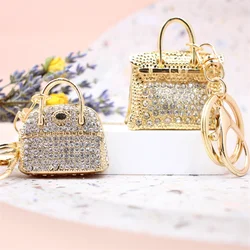 Fashion Three-dimensional Lady Handbag Shape Keychain Creative Women Bag Key Chain