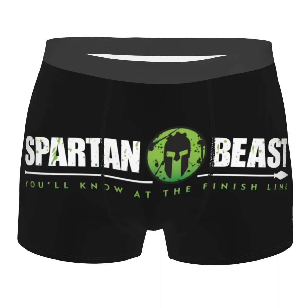 Custom Sparta Spirit Spartan Race Underwear Men Stretch Boxer Briefs