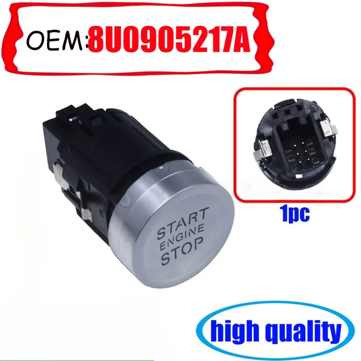 8U0905217A Car Start Stop Push Button Switch ABS Replacement Accessories For Audi Q3 Sportback 2012-2018 2.0l