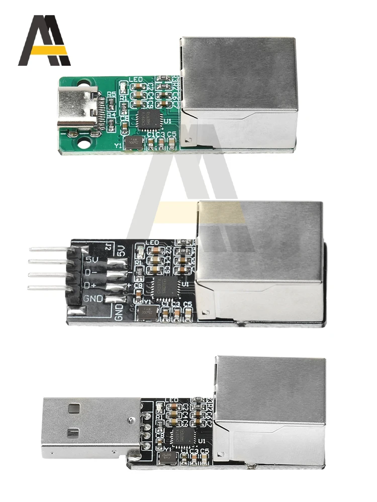 Convertisseur USB vers RJ45 Ethernet, Module d'interface 10M/100M, transfert de données haute vitesse, prise en charge USB 2.0 2.1/IEEE 802.3, adaptateur USB