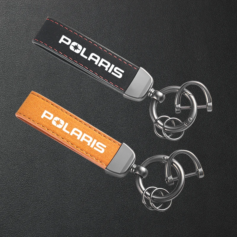 Für Polaris Sportsman 570 500 850 800 Predator 500 RZR 1000 XP Grafik-Emblem Auto-Schlüsselanhänger Hochwertiger Leder-Wildleder-Schlüsselanhänger