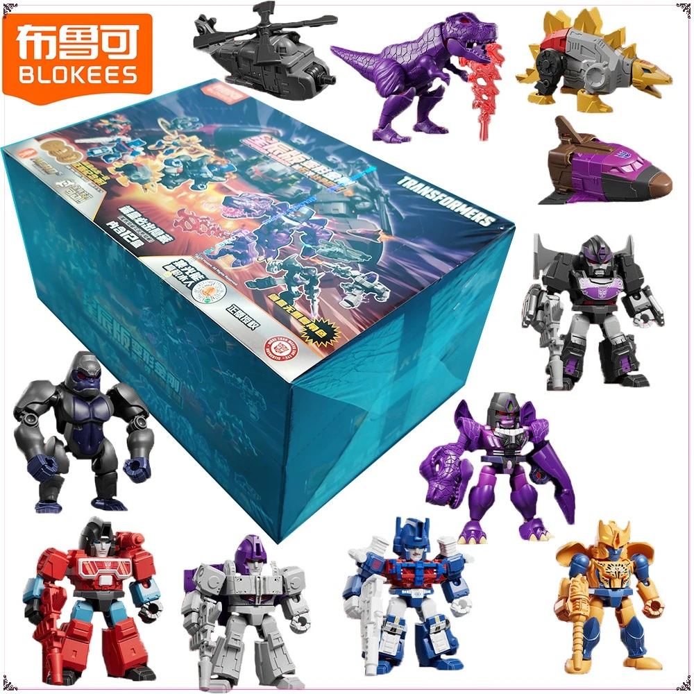 

New Original Blokees Transformers Blind Box Defender Version BW Megatron Optimus Prime Premium Collectible Delicate Model Gifts