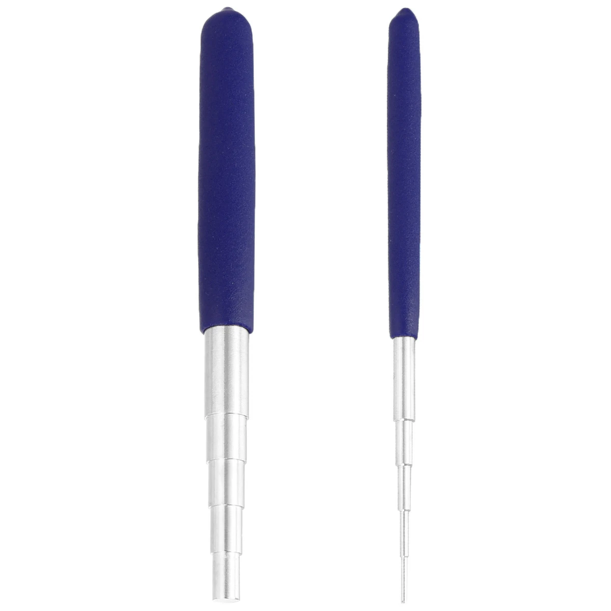 

2pcs Wire Wrapping Tool Jewelry Mandrel Stick Measuring Size Tool Ring Wire Measurement Durable 1.5-10Mm Diameter Blue Diy