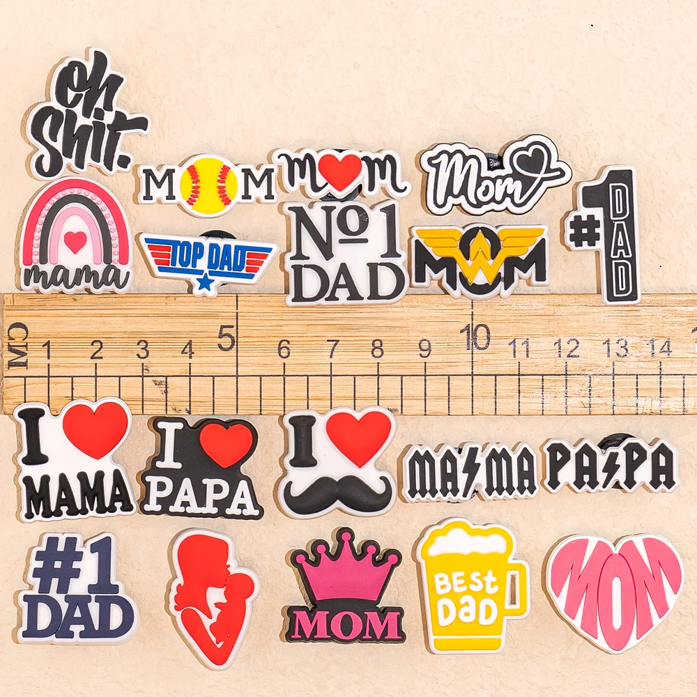1/50 Stück Schuhanhänger für Familie, Mutter, Baby, Papa, Schuhdekorationen, Anstecknadeln für Frauen, Männer, Kinder, Ornament, Geschenk, Schuhzubehör, Schnalle – Detail 15