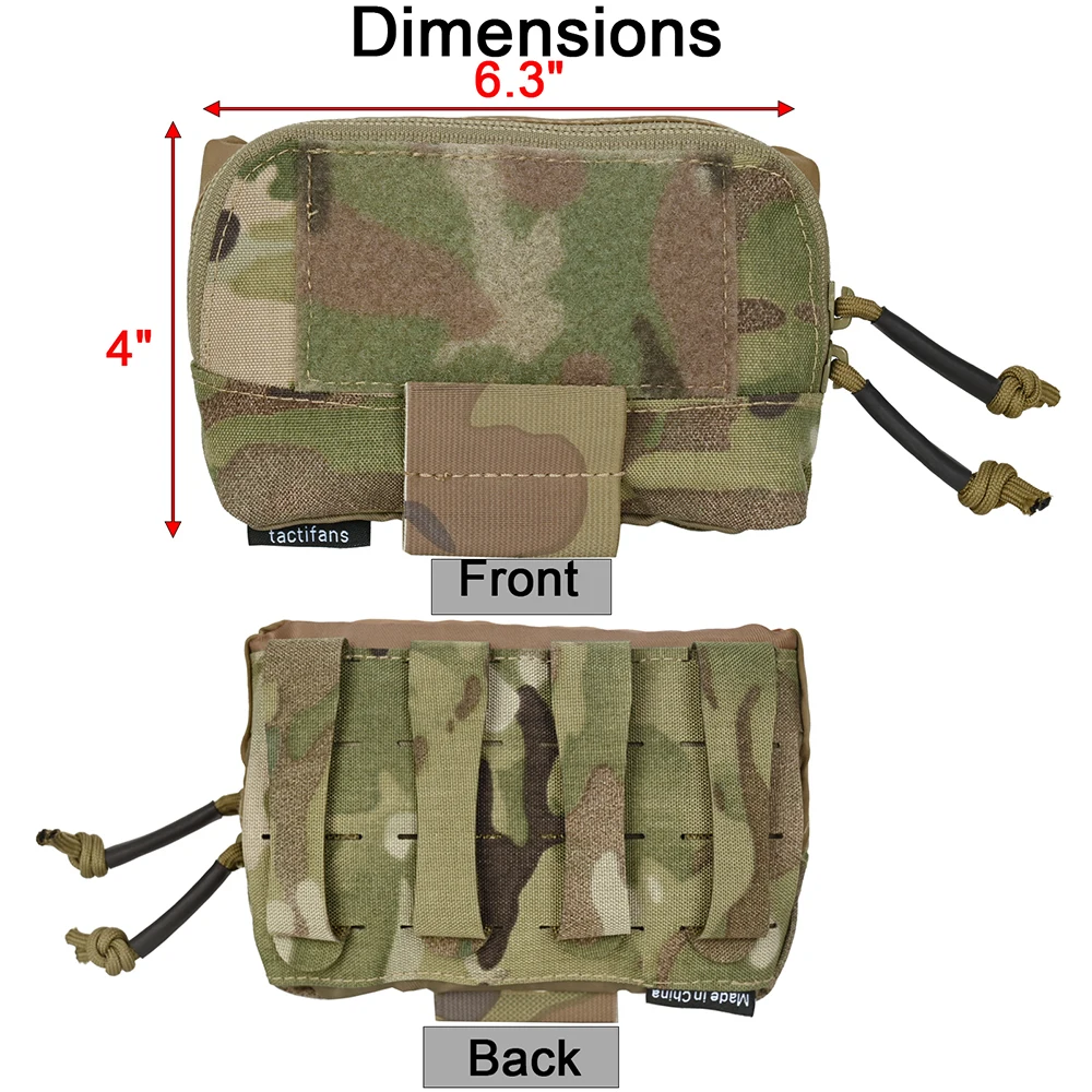 Tactical Admin Pouch Small Chest Rig Bag Tactical Vest Pouch Storage Organizer Panel For1.75'' Belt Molle Platform Hunting