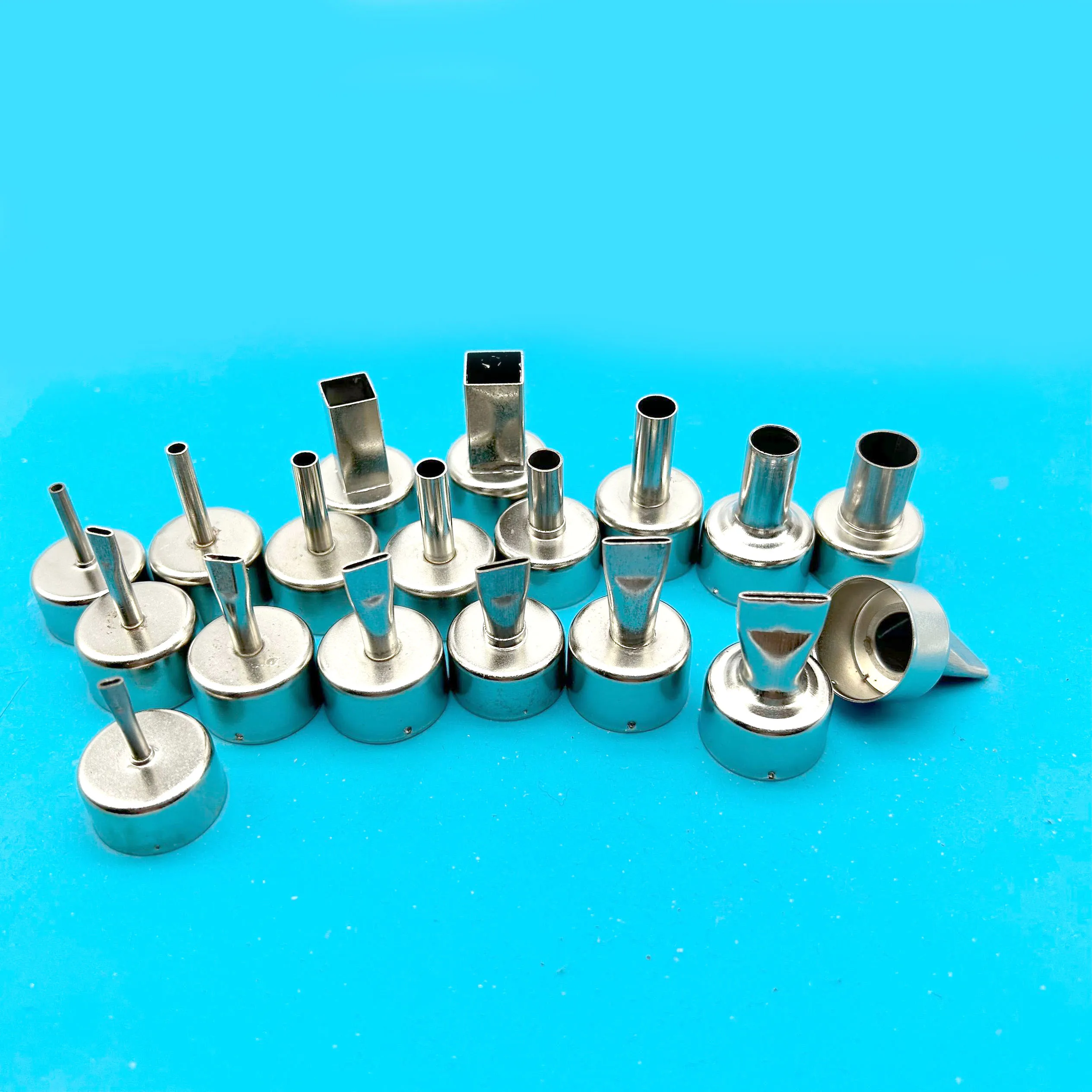 

18PCS 3-18mm Universal 858 Series Hot Air Gun Nozzle 21.5mm for ATTEN Soldering Station 858 858D+ 8586 Welding Nozzles 22mm