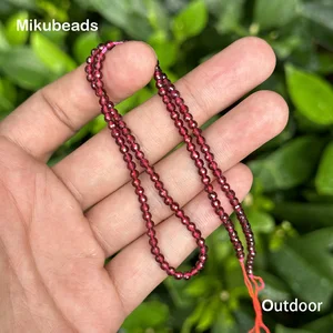 Natural Brasilien Granat Runde Konten für Schmuck, DIY -Armband, Stro -Necklace, runde Konten, Shinny Stone, Rot, AAA, 3mm 9 Hauptverkäufe rotes Kristall - №3