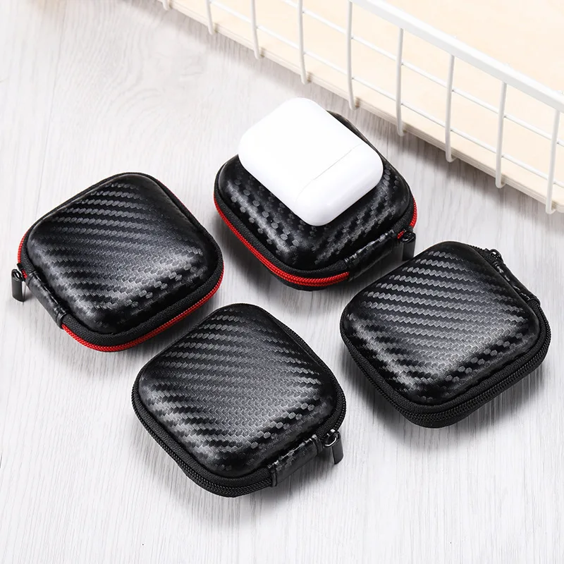 EVA Earphone Case  Headphone Earbuds Bag Storage Carrying Pouch Cases PU Box Portable Earphones Accessory Bags SD Card Box