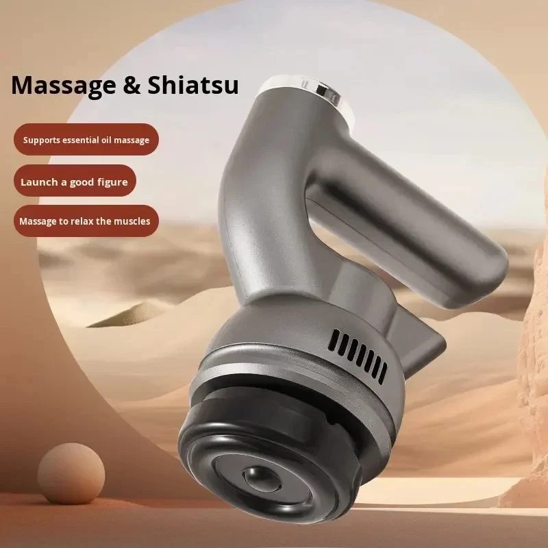 3D Rotating Vibration Body Massager Electric Handheld Deep Tissue Muscle Relaxer Full Body TypeC Rechargeable Portable Home Use