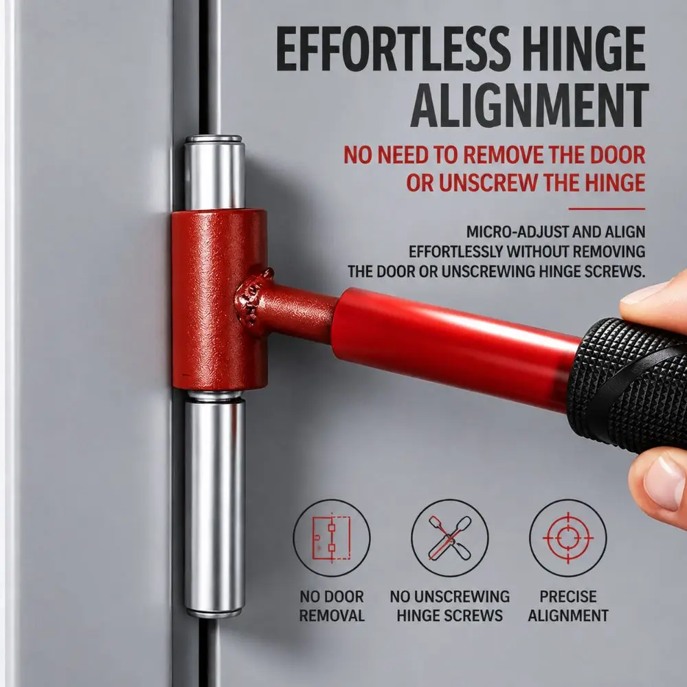 5pcs/set Adjustable Hinges Gap Adjusting Wrench Steel Ergonomic Door Hinge Adjustment Tool Durable Door Hinge Repair Spanner