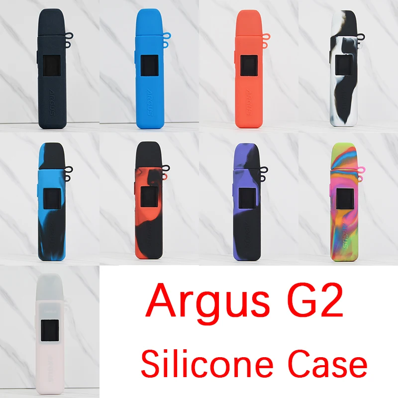 جراب جلد بملمس سيليكون لـ VOOPOO Argus G2 ، غطاء مطاطي واقي ناعم بحبل