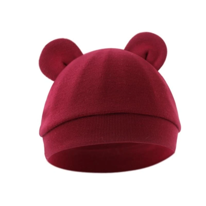 

Хлопковое новорожденное тонкая шляпа весна тонкие детские кепки плода для крытого открытого путешествия капот 0-3 месяца упругая