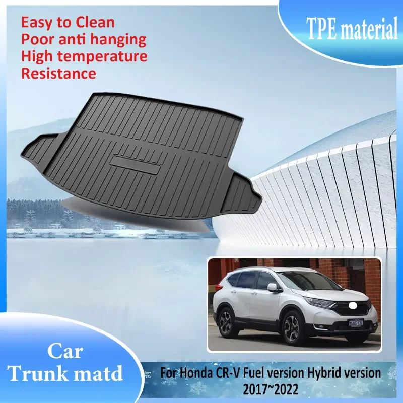 

TPE Material Trunk Mat Rear For Honda CR V CRV CR-V 2017~2022 Anti scratch Waterproof Protector Storage Pad Auto Accessories