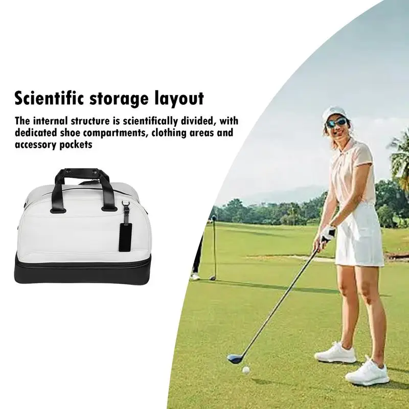 Golf Bag com vários bolsos e bolsa de ombro, grande capacidade, impermeável, alça ajustável, viagem