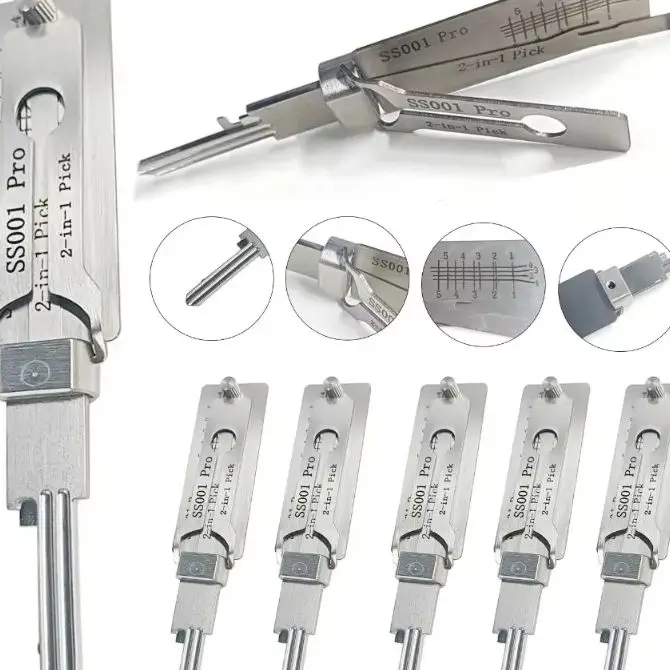 SS001 SS002 pro Metal Key Decoder Tool Precision Lock Pick Set with O-Ring Hand Maintenance Repair Kit for Decoding And Maintena