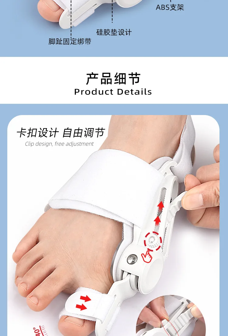 Hallux-Valgus-Korrektor für Zehenspreizer, Zehentrenner, Fußpflege, Bunion-Korrektor – Detail 6