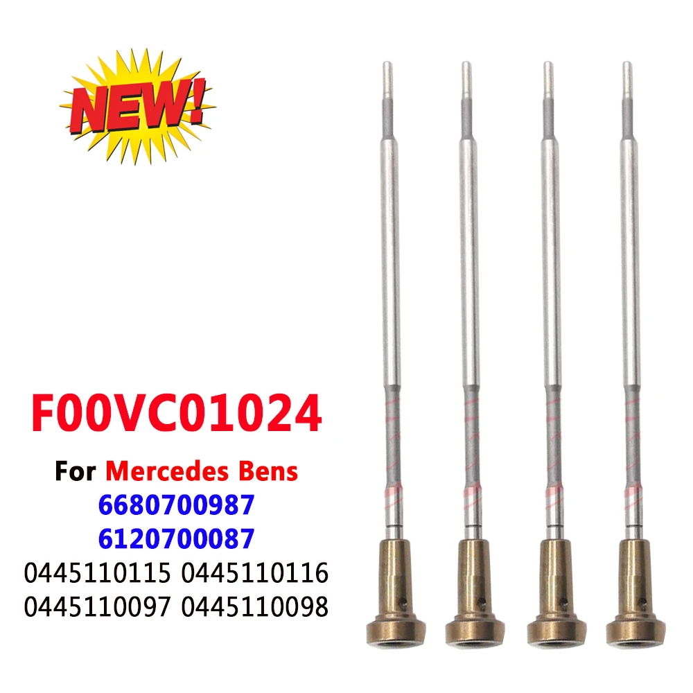 

4PCS F00VC01024 Valve Diesel Injector F 00V C01 024 For Mercedes Bens 6680700987 6120700087 0445110115 0445110116 0445110097 098