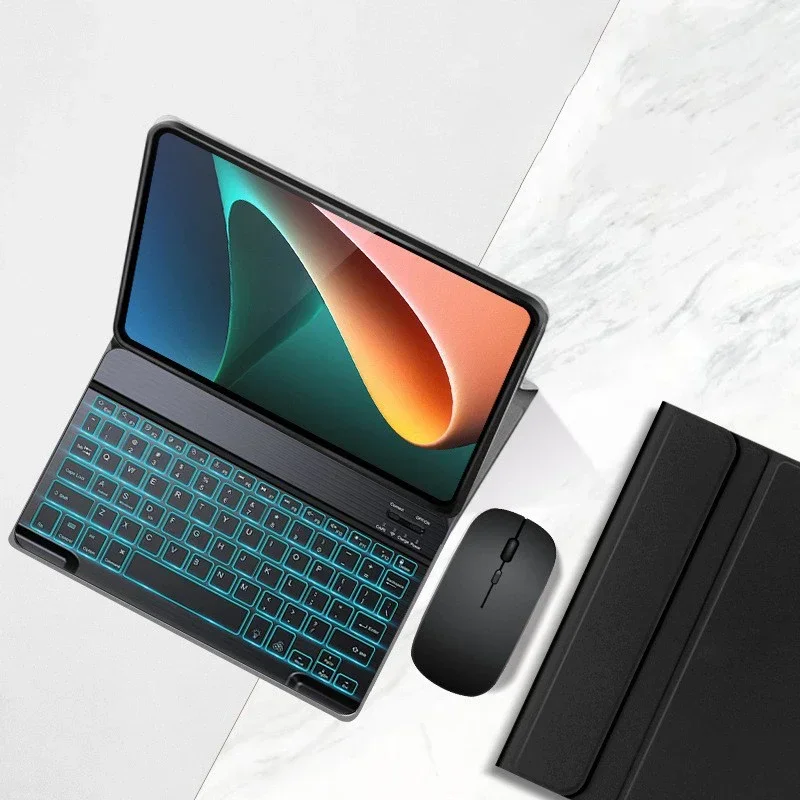 

Bluetooth LED Keyboard for Xiaomi Mipad 6 Pro 11 inch Magnetic Case for Xiaomi mipad 6 Stand Smart Case with Keyboard Mouse
