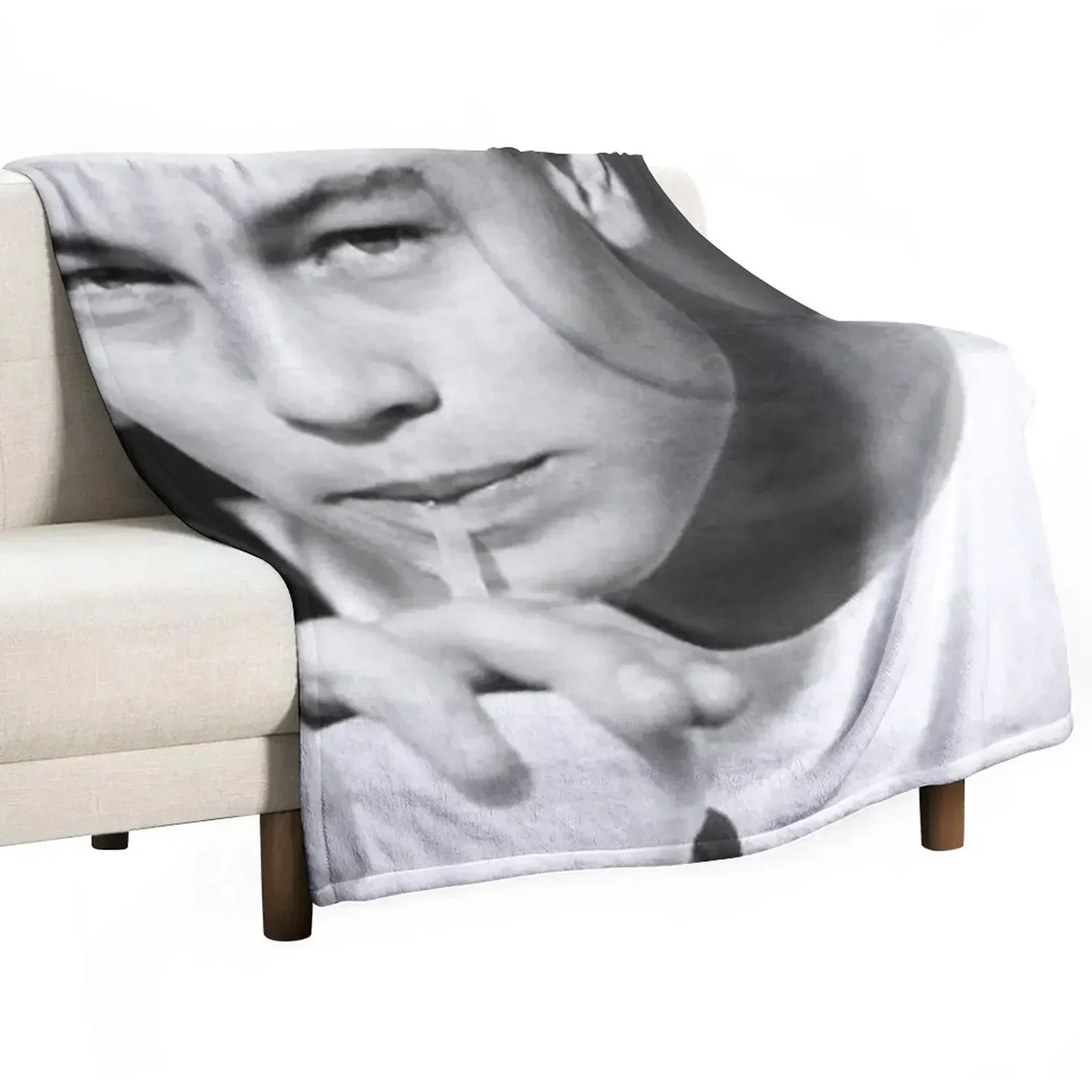 Leonardo DiCaprio young Throw Blanket Furry Bed covers Blankets For Bed Blankets