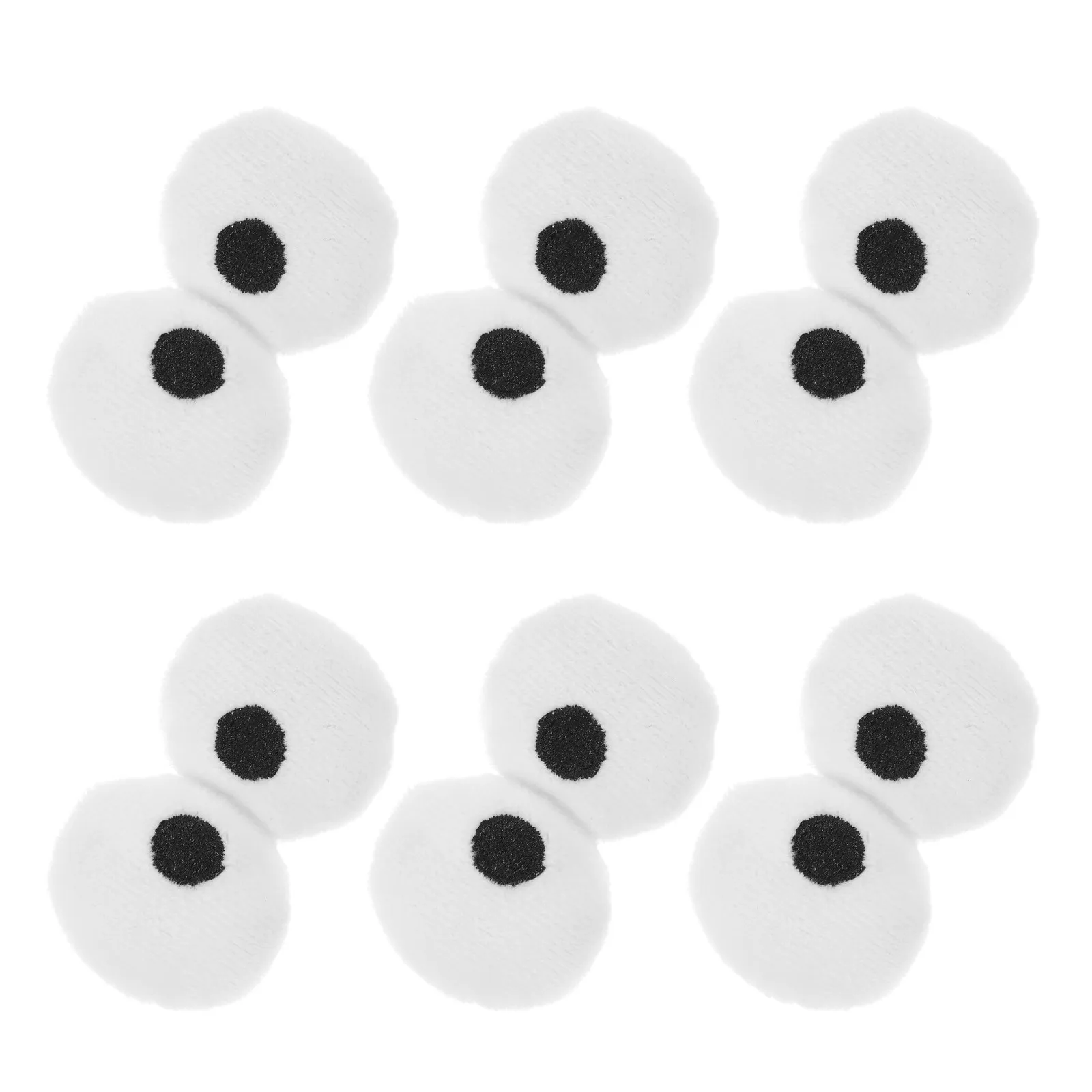 

6Pairs Convex Eyes for Crafts Realistic Design Easy Install Safety Eyes for DIY Stuffed Animals Crochet Projects Decor