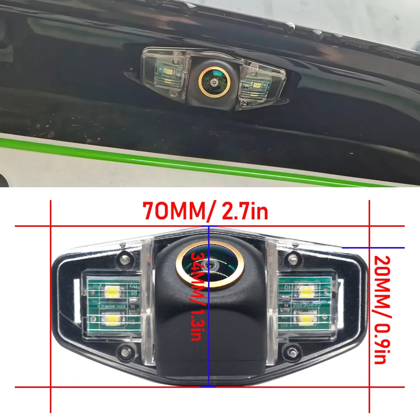 170 Degree AHD 1920x1080P Rear Camera For Honda Accord 6 1997~2002 Accord 2008~2017 Civic 2012~2015 Pilot Acura Parking Reverse