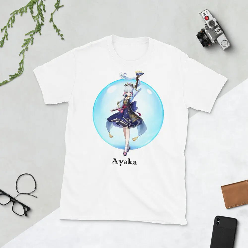 Ayaka Genshin Impact Full Body Short-Sleeve Unisex T-Shirt Sz S M L XL 2XL 3XL