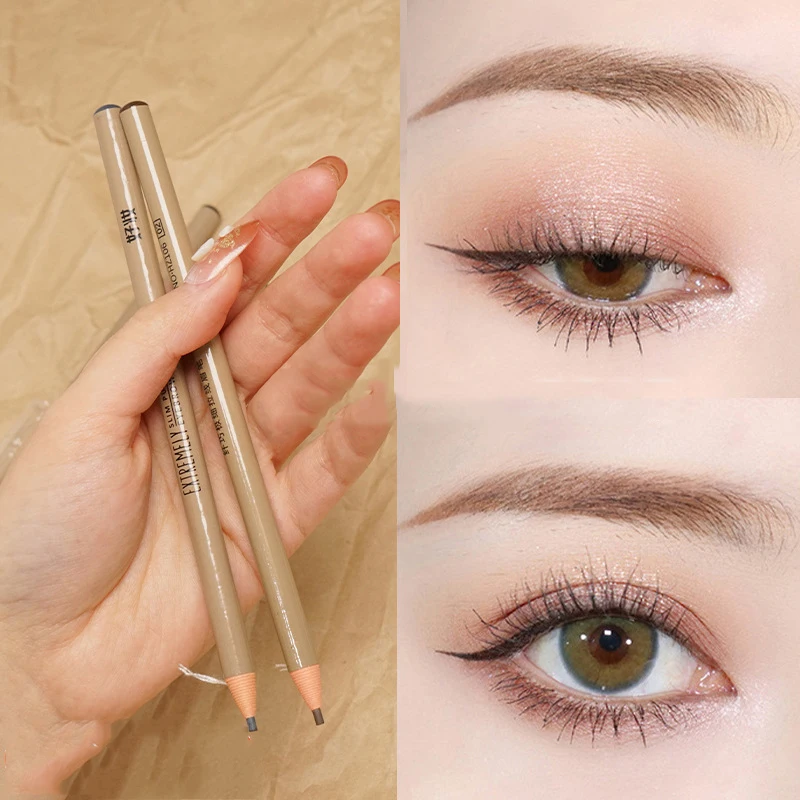 Crayon pour microblading de sourcils, produits de maquillage cosmétiques professionnels, résistant à l'eau, rehausseur de teinte, 2 pièces