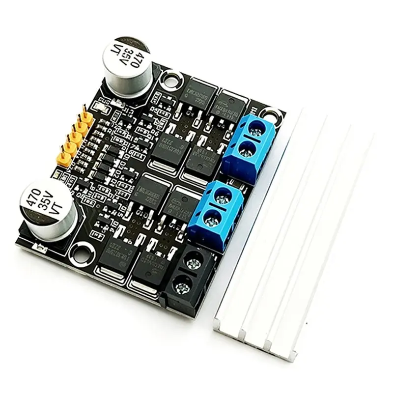 [NEW!A25P】 Dual-Channel DC Motor Driver H-Bridge Module Forward Reverse PWM Speed Regulator