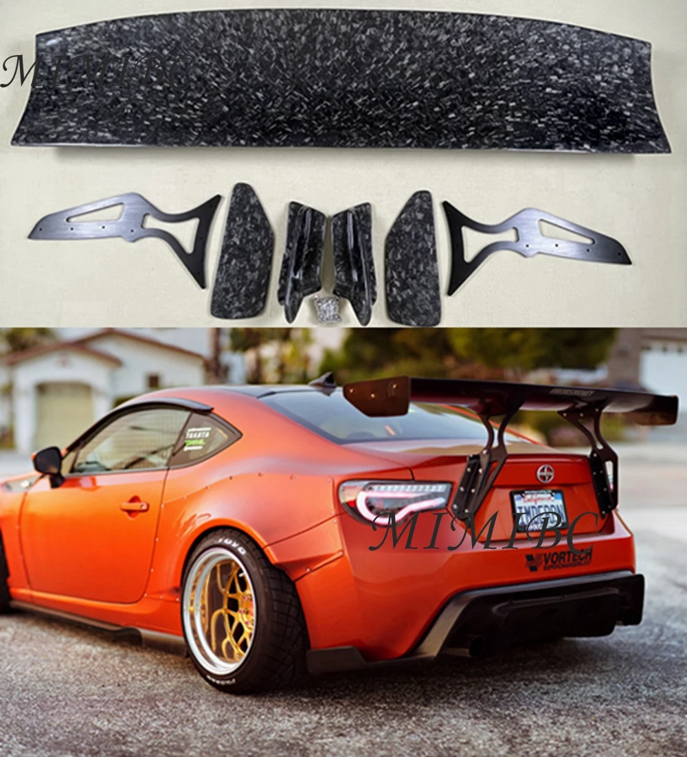 

FOR Subaru BRZ Toyota 86 GT86 Car-styling Unpainted FRP Carbon Fiber Forged carbon Material GT Style Rear Trunk Wing Spoiler