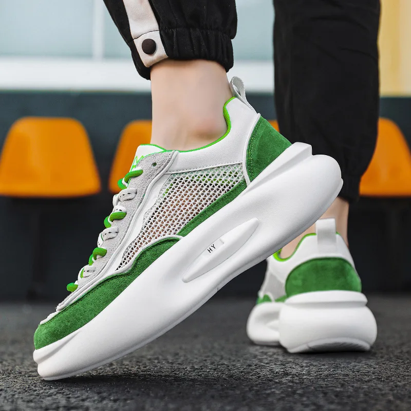 2024 Spring and Autumn Men's Breathable Thin Mesh Running Shoes Fashion Versatile Luxury Casual Shoes Men's Vulcanize Shoes