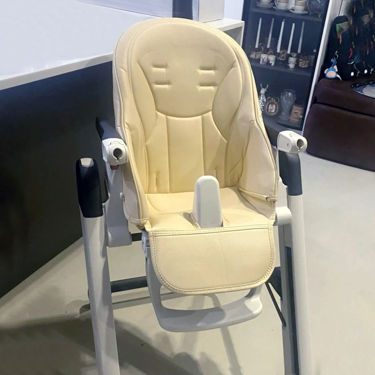 Cojín para asiento de silla de cena de bebé, bolsa para Prima Pappa Zero3 Peg perego Siesta Aag 06, funda de cuero PU para trona, accesorios para bebé