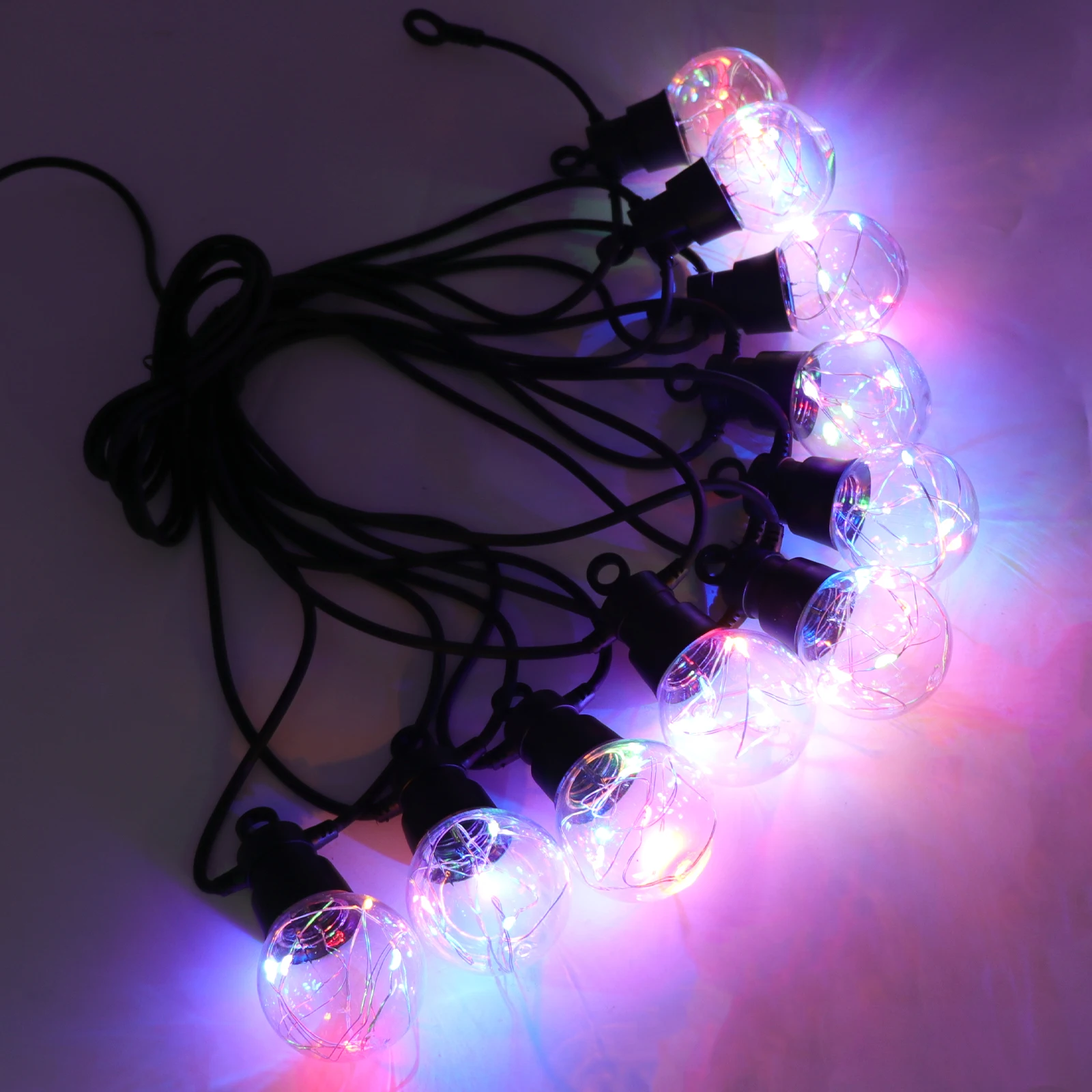 

Newly Launched 10B/6.5M Outdoor Garden Camping Decoration Solar RGBW Waterproof Filament Light String