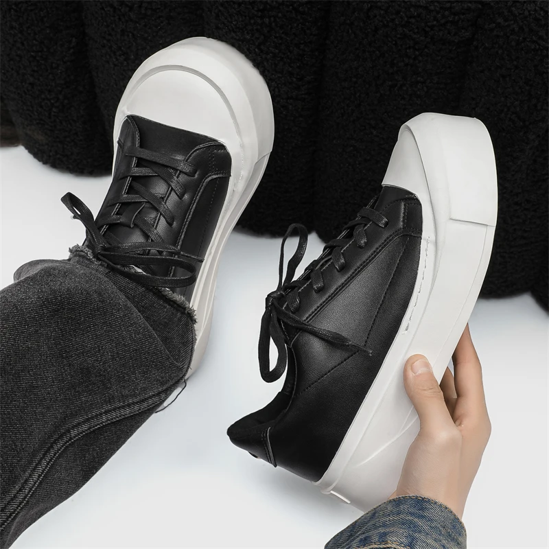 

Spring and Summer Niche Low-top Sneakers Casual Sports Fashion Thick-soled Big Toe Men's Shoes2025Summer Breathable Season