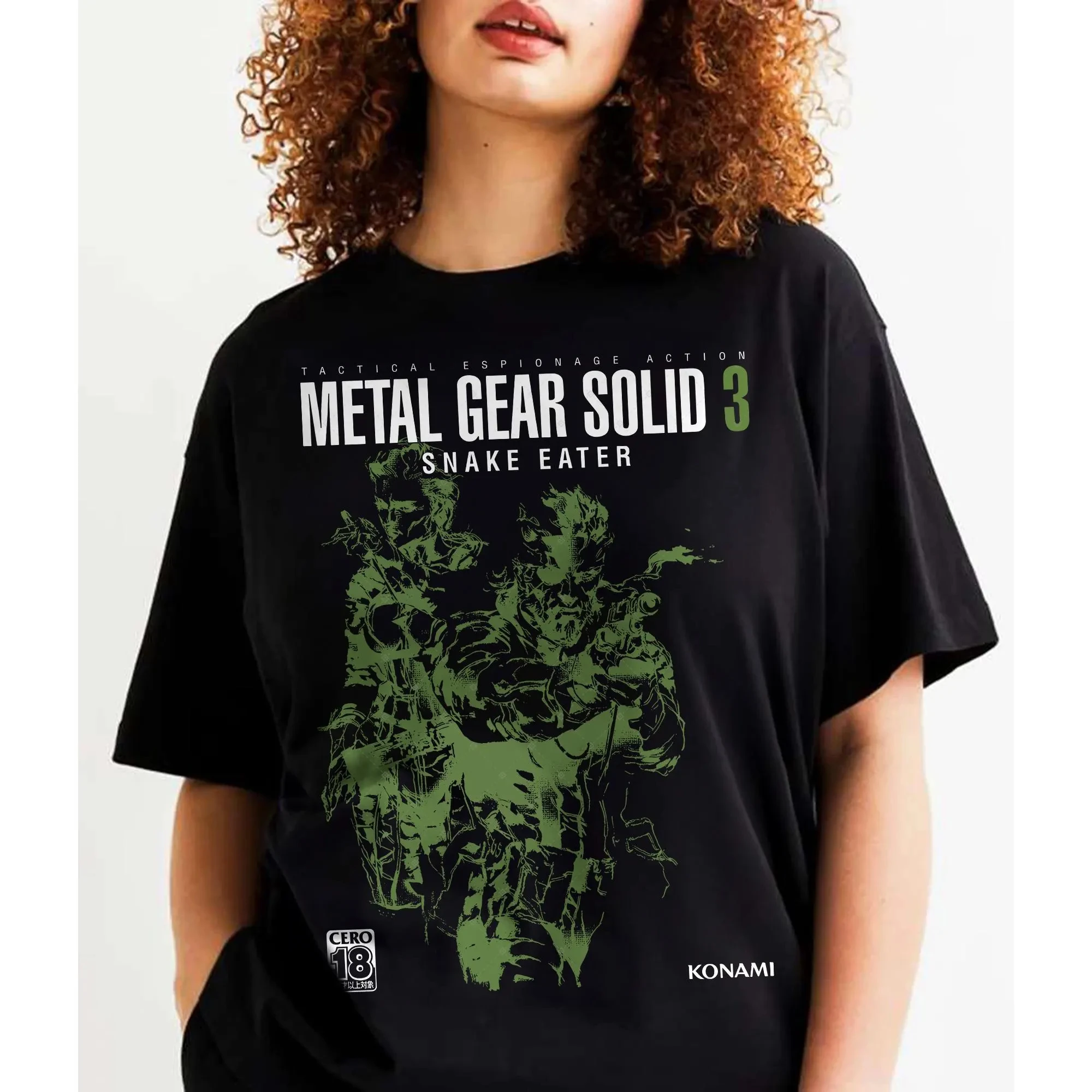Metal Gear Solid 3 Snake Awesome Pure Cotton Shirts Crew Neck Heartfelt Gift Metal Gear Solid Game Creative Summer T-shirt
